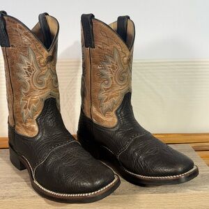 Double H Boots Men’s DH3585 Leather Square Toe Cowboy Boots Size 8.5 D Western